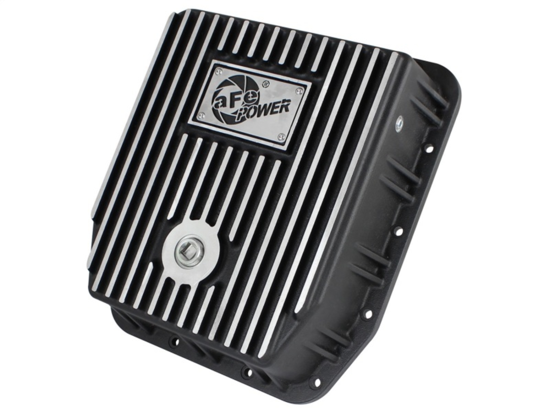 Picture of aFe Transmission Pan (Black); Ford Trucks 94-08 AODE