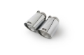 Picture of Remus Stainless Steel 102mm Angled Straight Cut Chrome w/Adj Clamp Tail Pipe Set (Pair)
