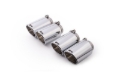 Picture of Remus Stainless Steel 102mm Angled Rolled Edge Chrome Tail Pipe Set (Quad Tips)
