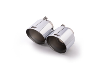 Picture of Remus Stainless Steel 115mm Short Style Angled Chrome Tail Pipe Set (Pair)