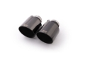 Picture of Remus Stainless Steel 115mm Angled Engraved Black Chrome Tail Pipe Set (Pair)