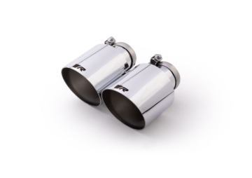 Picture of Remus Stainless Steel 115mm Angled Engraved Chrome Tail Pipe Set (Pair)
