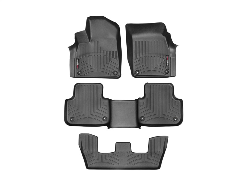 Picture of WeatherTech 17+ Audi Q7 Front & Rear FloorLiners - Black