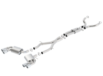 Picture of Borla 16-17 Camaro SS 6.2L Dual Tip Dual Split Rear Exit Dual Mode Catback Exhaust (NPP)