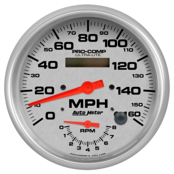 Picture of Autometer Ultra-Lite 160mph & 8k RPM Electric Program Tach/Speedo 5in. Gauge
