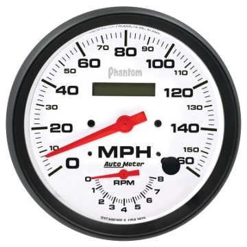 Picture of Autometer 160mph & 8K RPM Electric Program Phantom 5in. Tach/Speedo Gauge