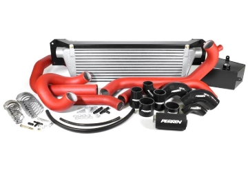 Picture of PERRIN 15-21 Subaru STI Front Mount Intercooler Boost Tubes + Hardware - Red Tubes