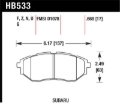 Picture of Hawk 05-08 LGT D1078 HPS Street Front Brake Pads