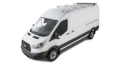Picture of Rhino-Rack 14-21 Ford Transit 2 Door Wagon Heavy Duty RLTP 1 Bar Roof Rack - Black
