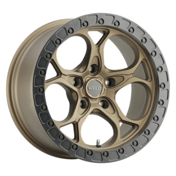 Picture of Weld Off-Road 20x10 Ledge 5 5x127 ET-18 BS 4.75 Satin BRZ / Satin BLK Ring 71.5