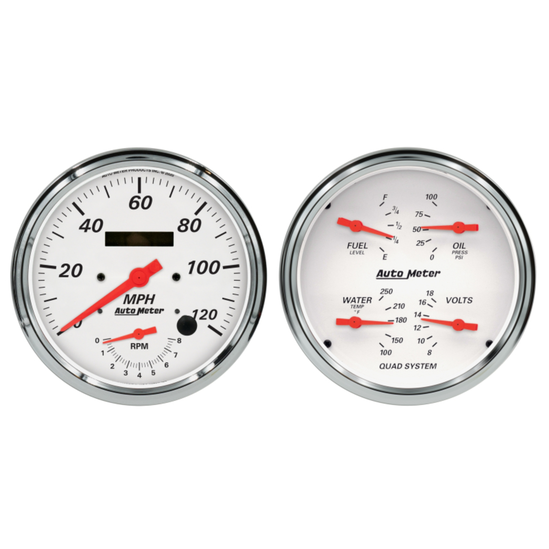 Picture of AutoMeter AM Arctic White Gauges - 1352