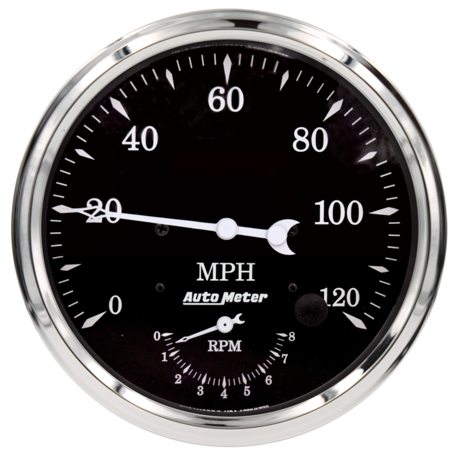 Picture of Auto Meter Old Tyme Black Tach/Speedo 5in. - 120mph & 8k RPM