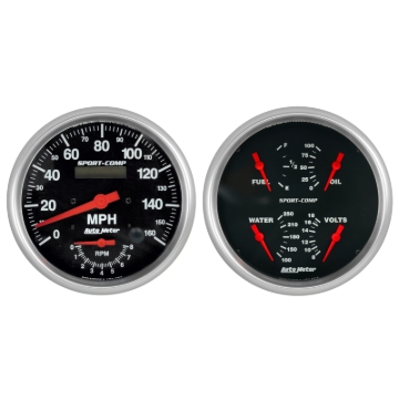 Picture of Autometer Sport-Comp Quad & Tach/Speedo 5in. - 2 Pc.