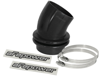 Picture of aFe Magnum FORCE Silicone Coupling Kit 3-1/2in ID x 30 Deg. Bellows Elbow - Black