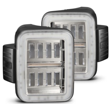 Picture of AlphaRex 19-24 Jeep Gladiator JT Nova-Series Prismatic LED Tail Lights - Chrome