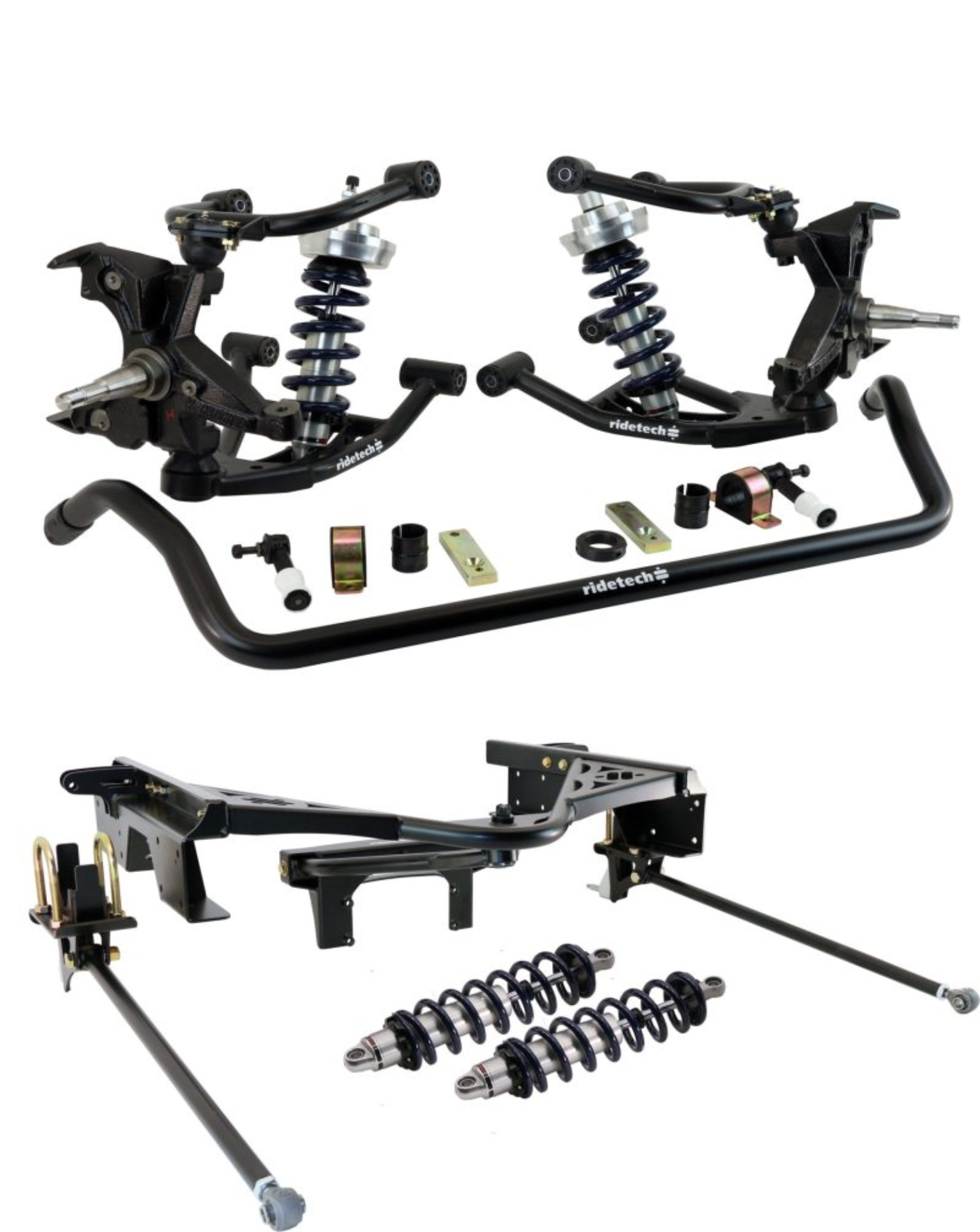 Picture of Ridetech 88-98 Chevy C1500 2WD CoilOver Suspension System w/ LD Drop Spindles