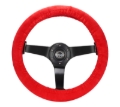 Picture of NRG Steering Wheel Cover - Red Stretch Micro Fiber w/ NRG Tag