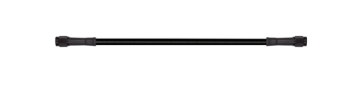 Picture of Goodridge 9in Universal Brake Line Assembly w/Black Zinc Fittings & Black Hose