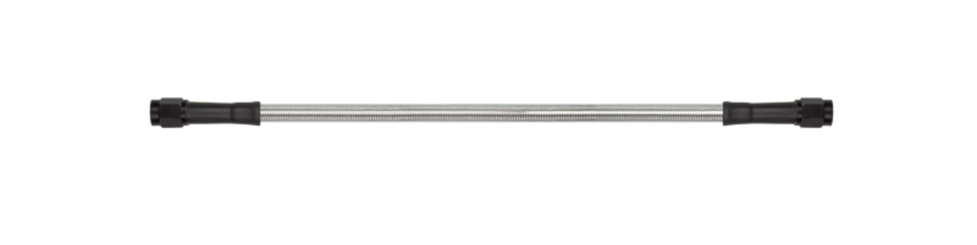 Picture of Goodridge 25in Universal Brake Line Assembly w/Black Zinc Fittings & Clear Hose