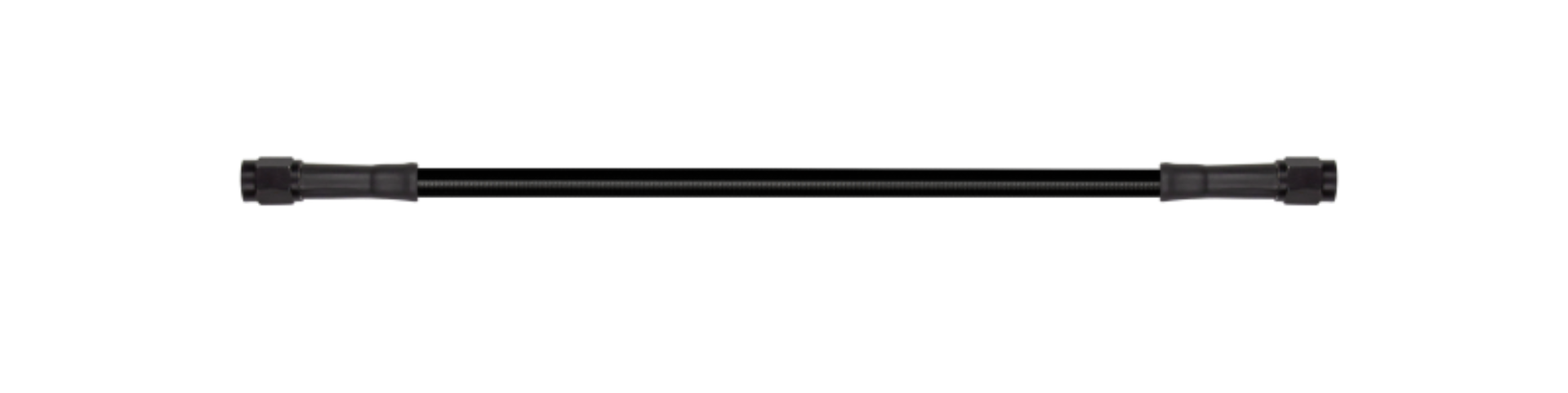 Picture of Goodridge 36in Universal Brake Line Assembly w/Black Zinc Fittings & Black Hose