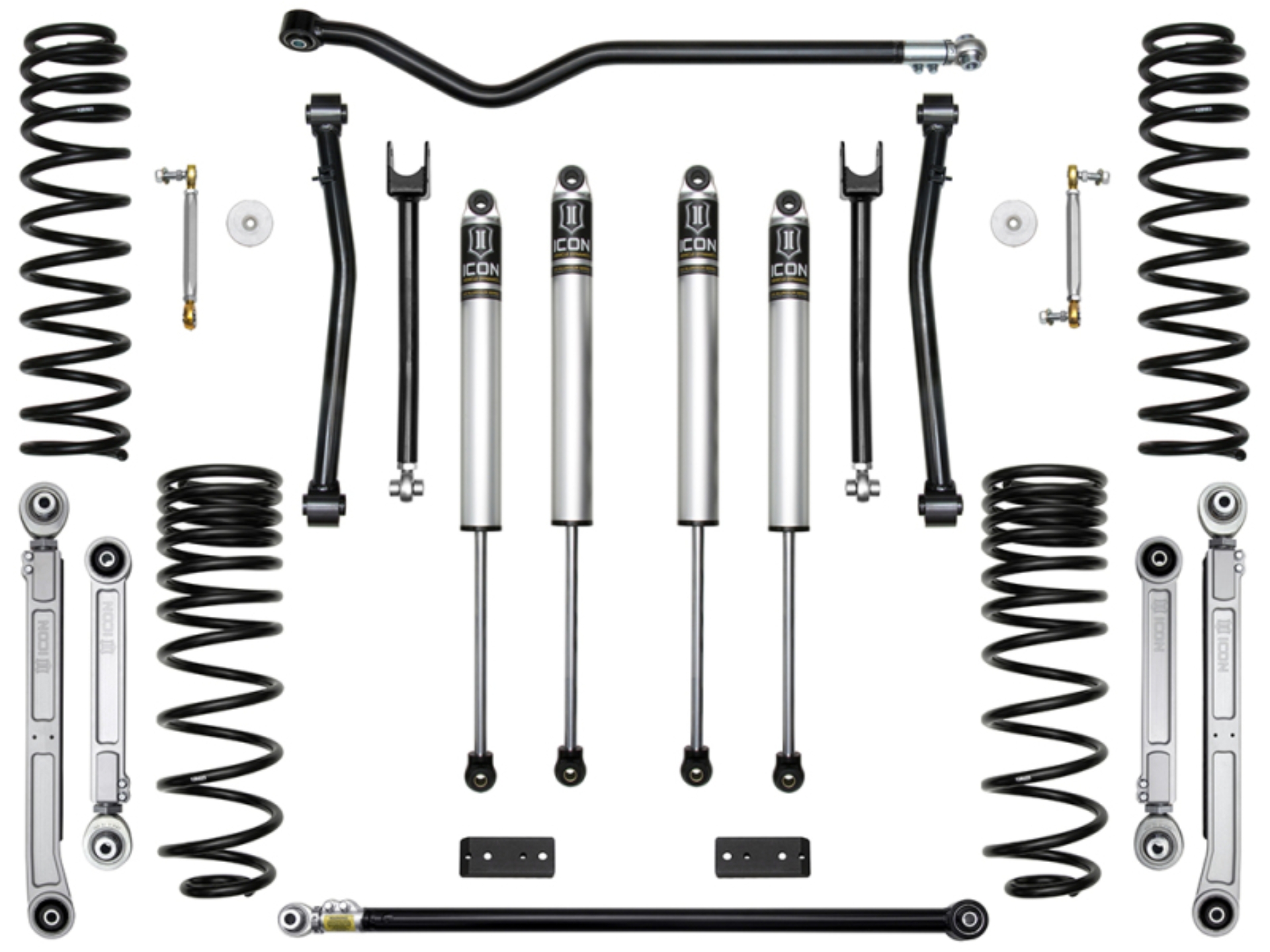 Picture of ICON 2020+ Jeep Gladiator 2.5in Stage 5 Suspension System (BILLET)