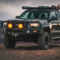 Picture of ARB 16-22 Toyota Tacoma 49in x 45in BASE Rack Kit with Deflector