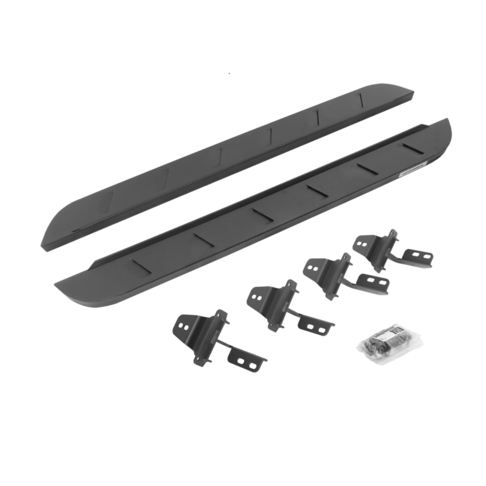 Picture of Go Rhino 07-18 Jeep Wrangler JK 2DR RB10 Slim Running Boards Kit (Incl. Brackets) - Tex. Blk