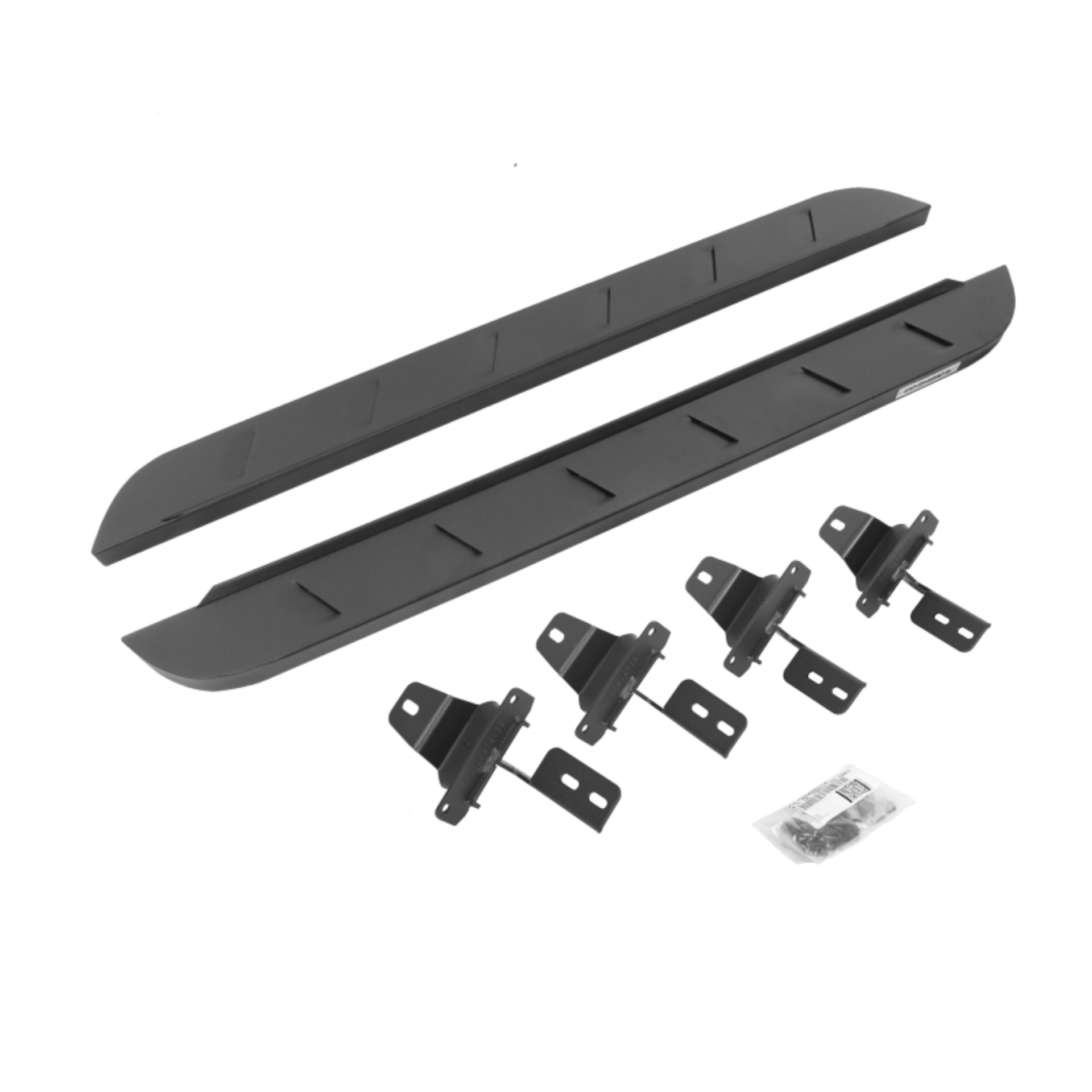 Picture of Go Rhino 18-22 Jeep Wrangler JL 2DR RB10 Slim Running Boards Kit (Incl. Brackets) - Tex. Blk