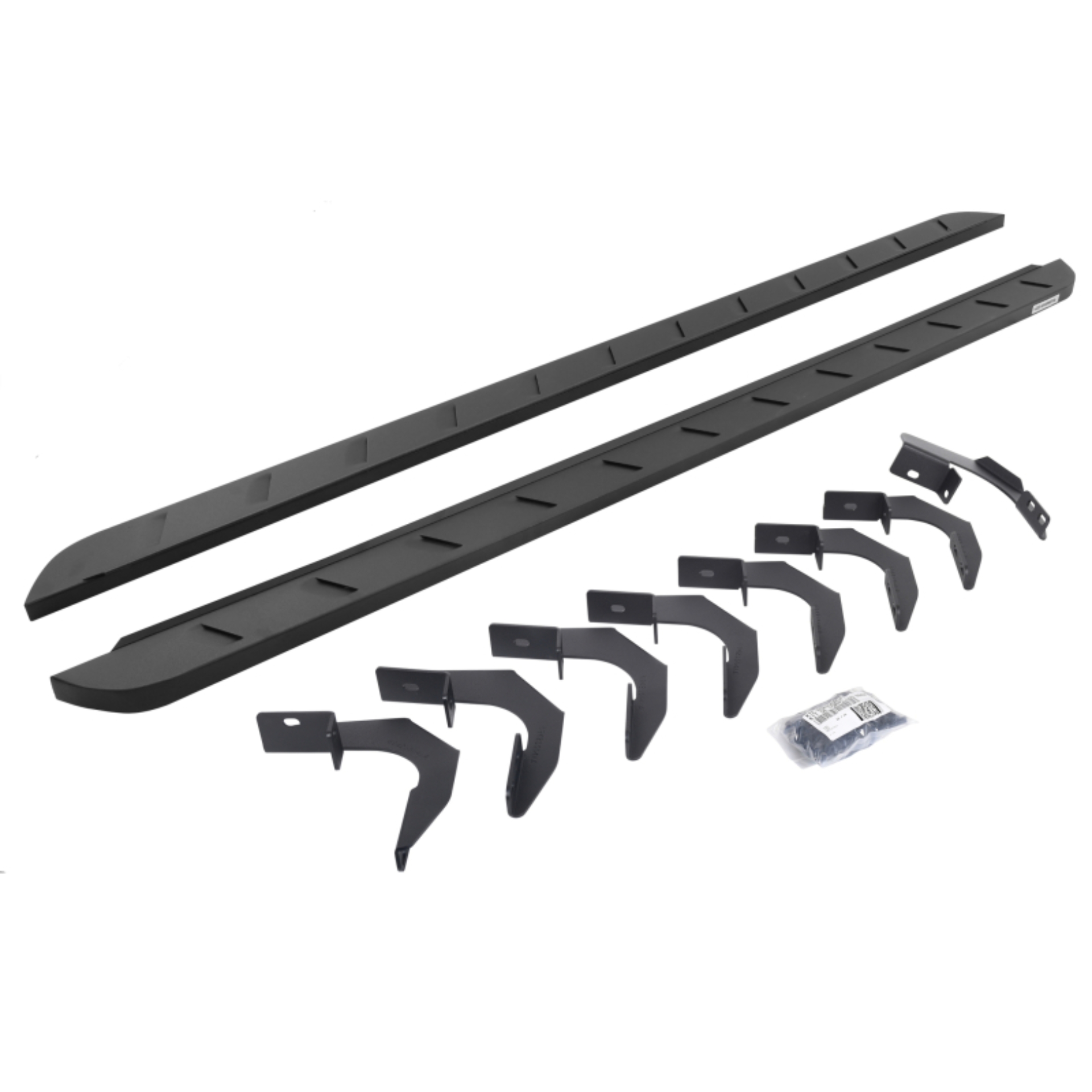 Picture of Go Rhino 15-22 GMC Canyon CC 4DR RB10 Slim Running Boards Kit (w/Brackets) - Tex. Blk
