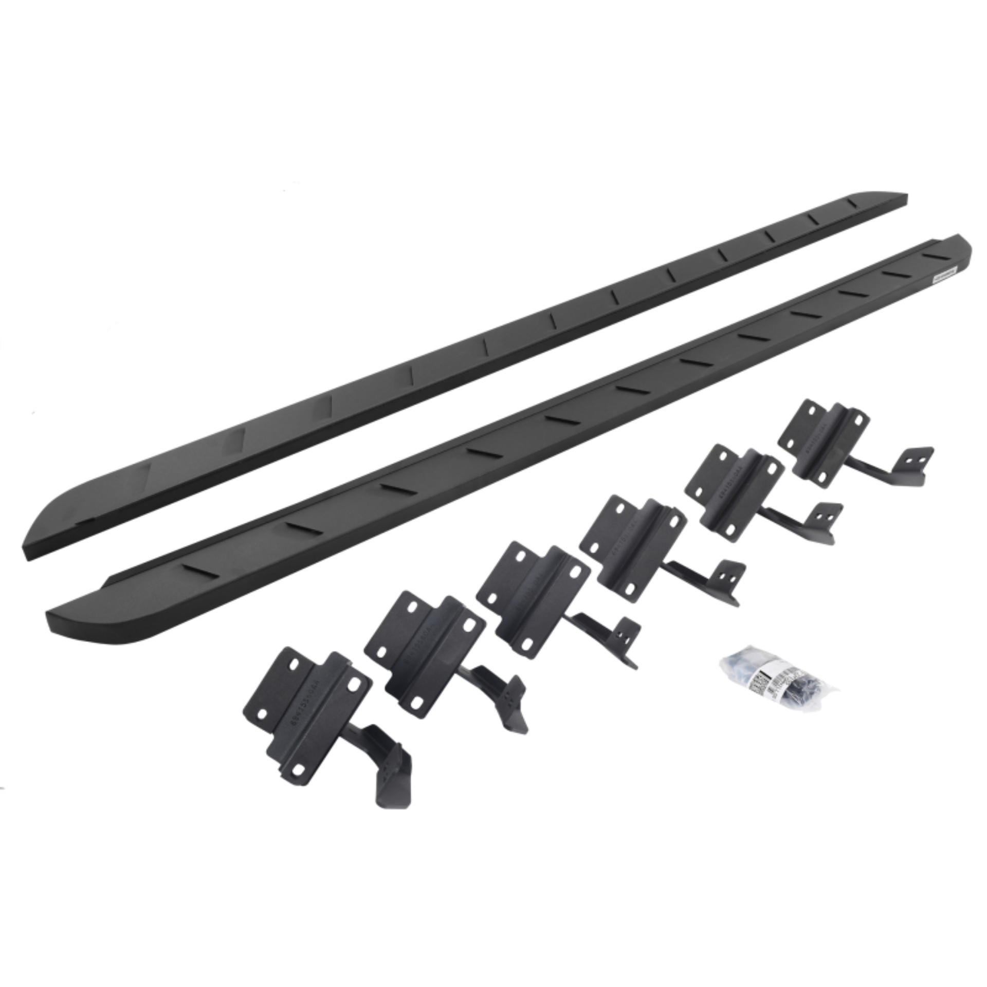 Picture of Go Rhino 15-22 Ford F-150 SC 4DR RB10 Slim Running Boards Kit (w/Brackets) - Tex. Blk
