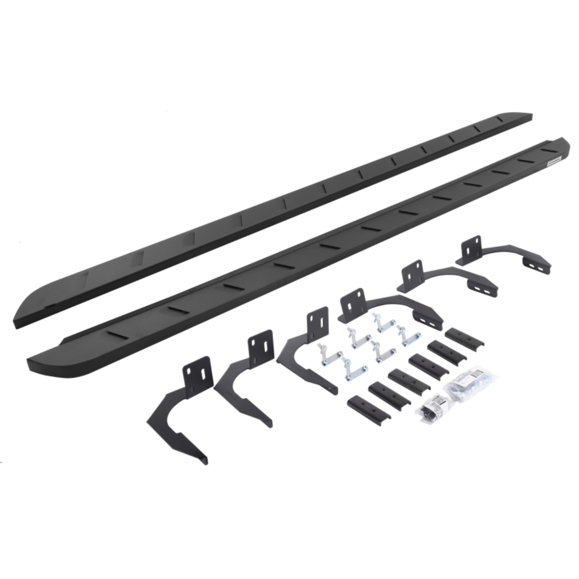 Picture of Go Rhino 09-14 Dodge Ram 1500 QC 4DR RB10 Slim Running Boards Kit (Incl. Brackets) - Tex. Blk