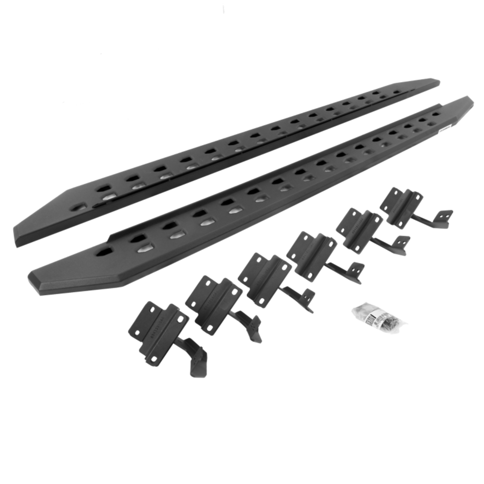 Picture of Go Rhino 17-22 Ford F-250/F-350 SC RB20 Slim Running Boards Kit (w/Brackets) - Tex. Blk