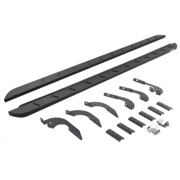 Picture of Go Rhino 05-22 Toyota Tacoma DC 4DR RB10 Slim Running Boards Kit (Incl. Brackets) - Tex. Blk