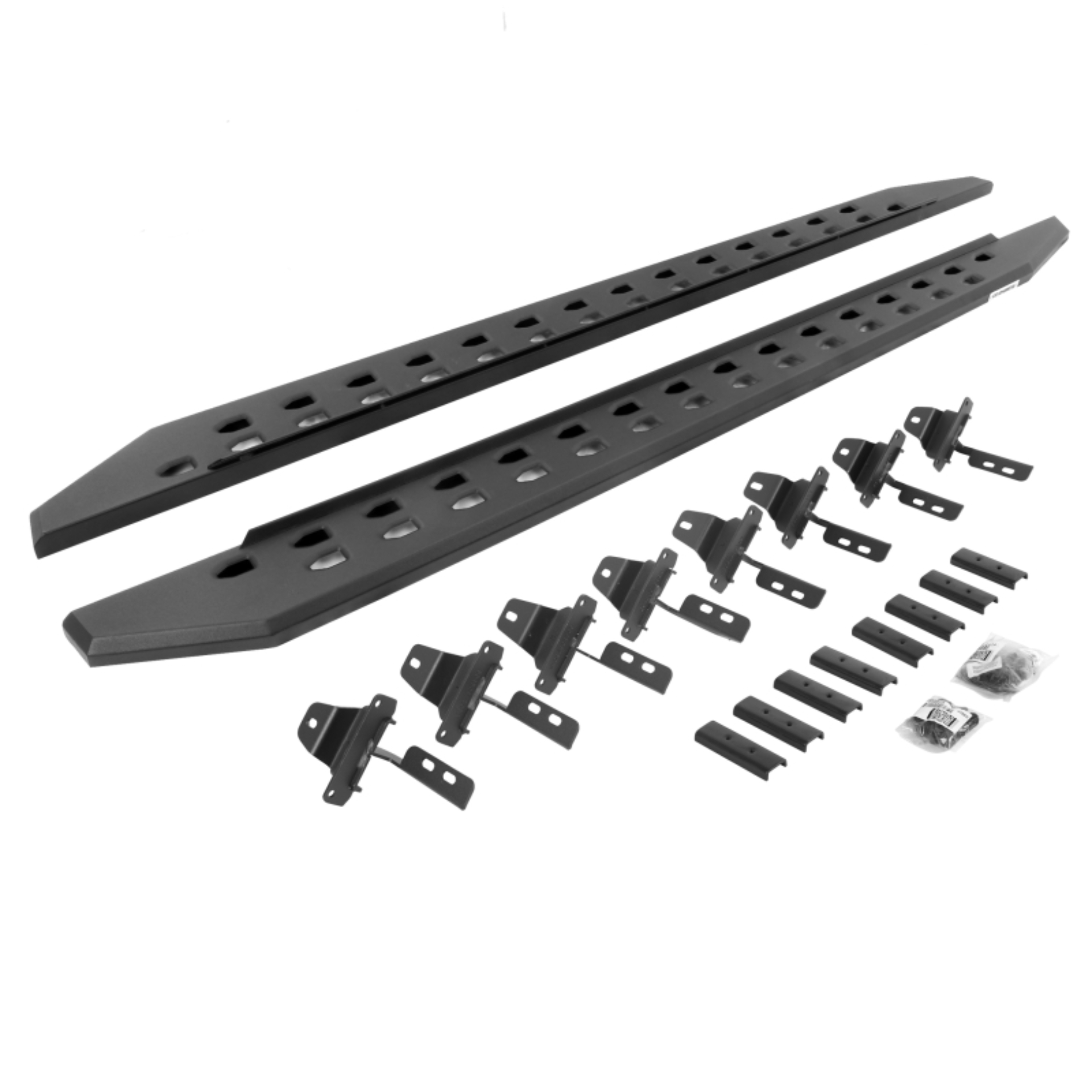 Picture of Go Rhino 20-22 Jeep Gladiator JT 4DR RB20 Slim Running Boards Kit (Incl. Brackets) - Tex. Blk