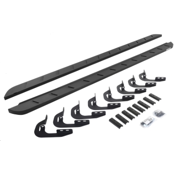 Picture of Go Rhino 14-18 GMC Sierra 1500 CC 4DR RB10 Slim Running Boards Kit (Incl. Brackets) - Tex. Blk