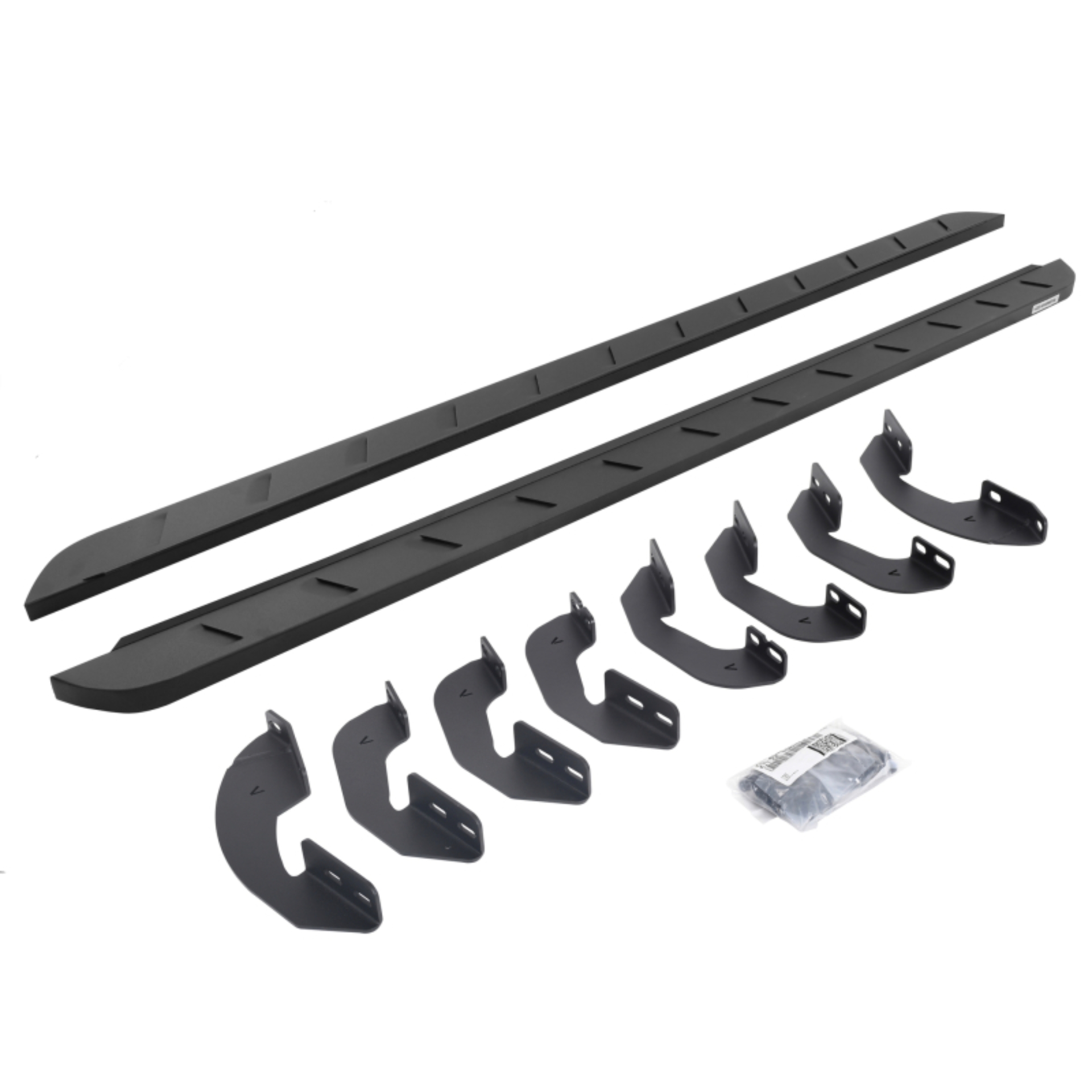 Picture of Go Rhino 07-21 Toyota Tundra Crew Max 4DR RB10 Slim Running Boards Kit (Incl. Brackets) - Tex. Blk