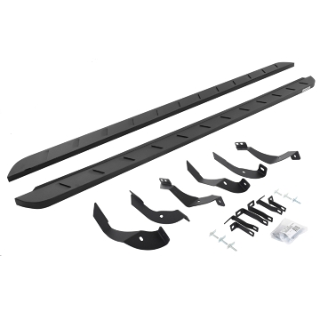 Picture of Go Rhino 15-19 GMC Sierra 2500/3500HD CC 4DR Dsl RB10 Slim Running Boards Kit(w/Brackets) - Tex. Blk