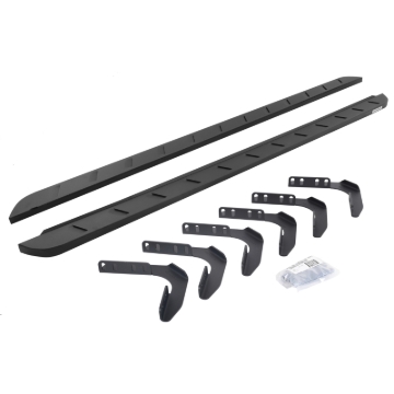 Picture of Go Rhino 99-16 Ford F-250 / F-350 Super Cab 4DR RB10 Slim Running Boards Kit (w/Brackets) - Tex. Blk