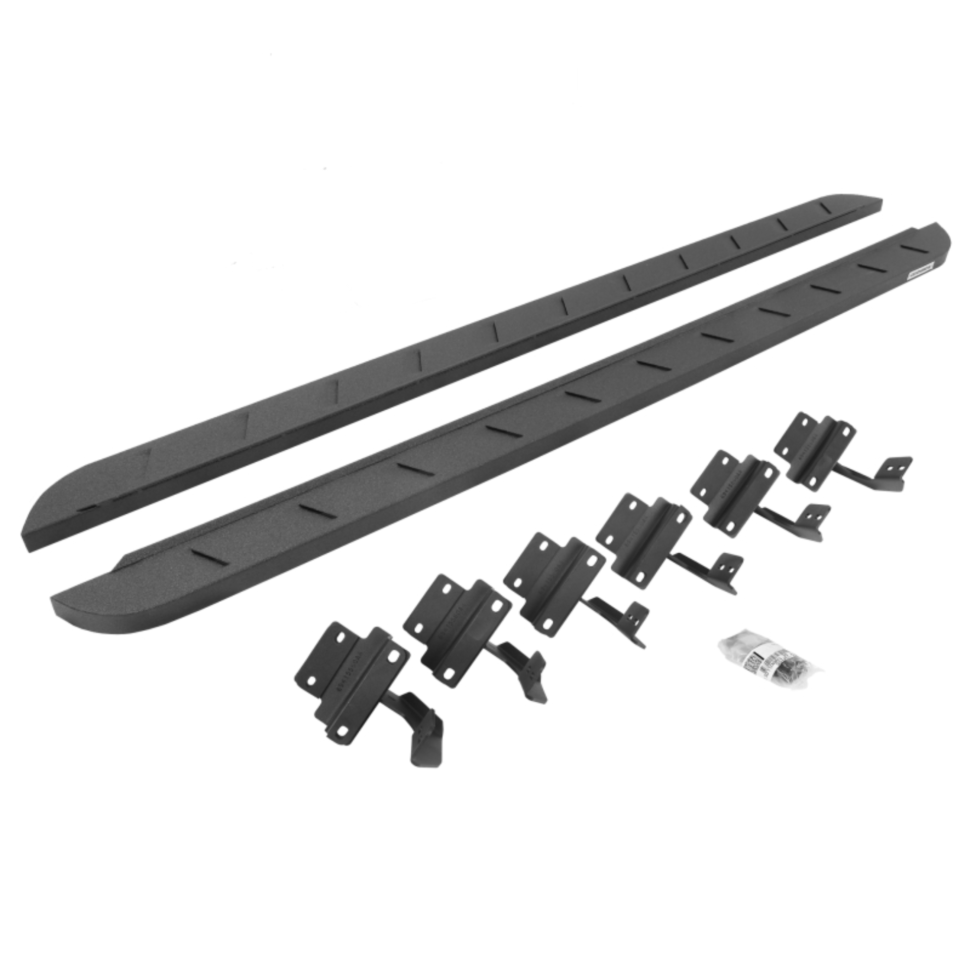Picture of Go Rhino 15-22 Ford F-150 SC RB10 Slim Running Boards Kit (w/Brackets) - Bedliner Coating