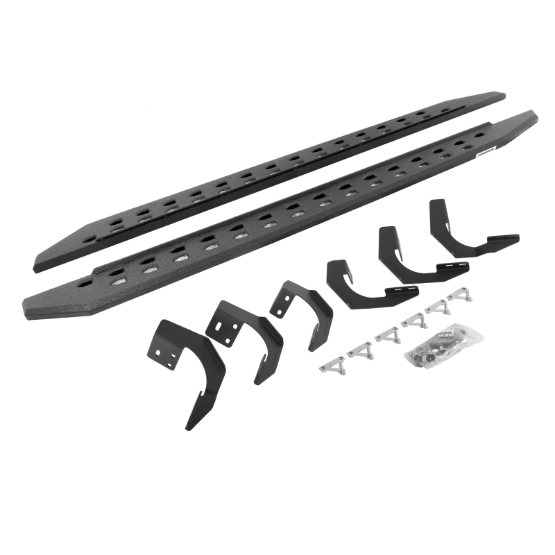 Picture of Go Rhino 19-22 Ram 1500 CC 4DR (Not Classic) RB20 Slim Running Boards Kit (w/Brackets) - Bedliner Ct