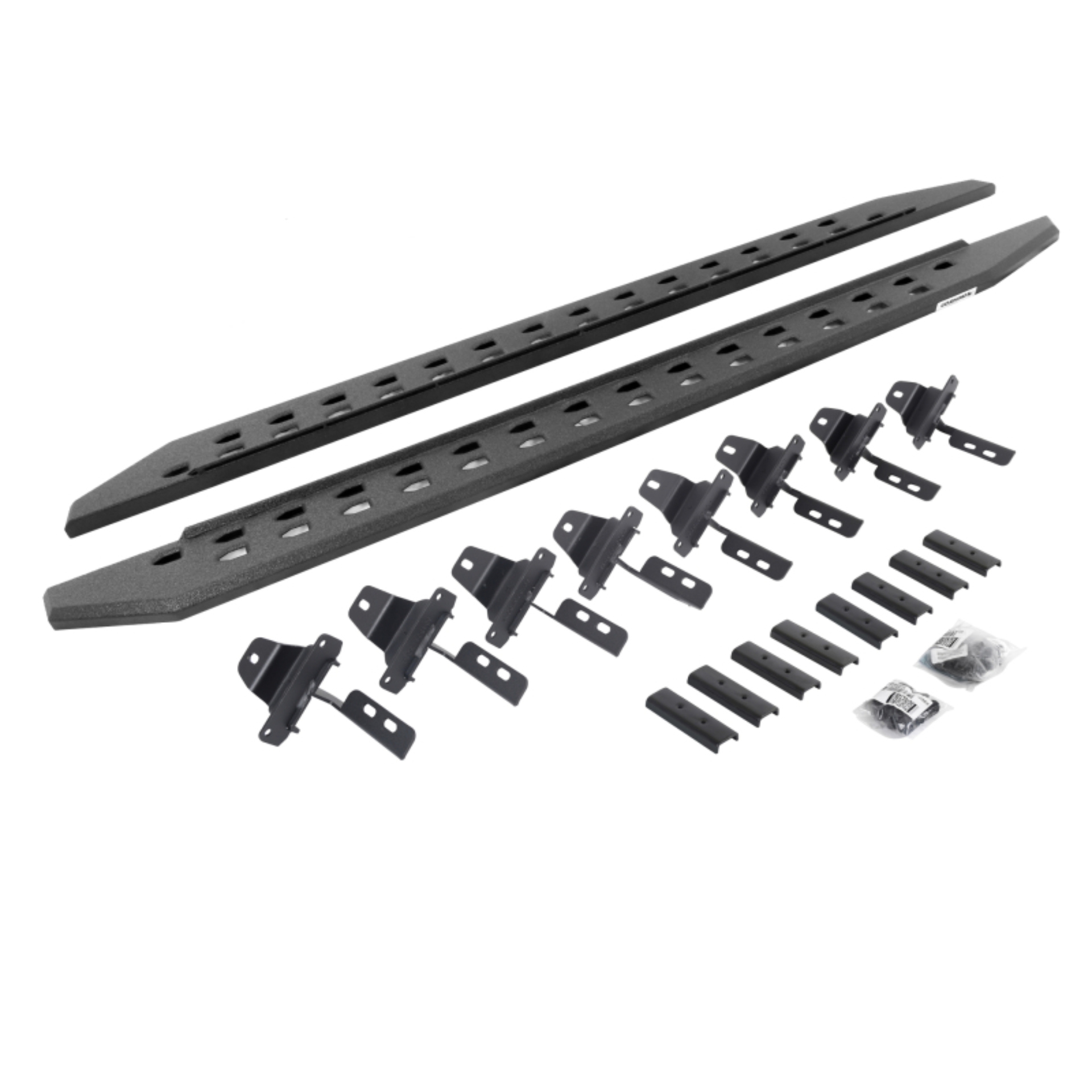 Picture of Go Rhino 20-22 Jeep Gladiator JT 4DR RB20 Slim Running Boards Kit (Incl. Brackets) - Bedliner Coat