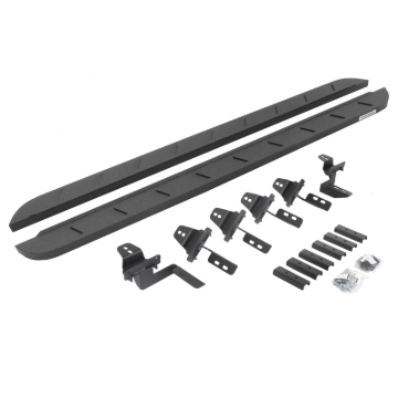 Picture of Go Rhino 07-18 Jeep Wrangler JK 4DR RB10 Slim Running Boards Kit (Incl. Brackets) - Bedliner Coating