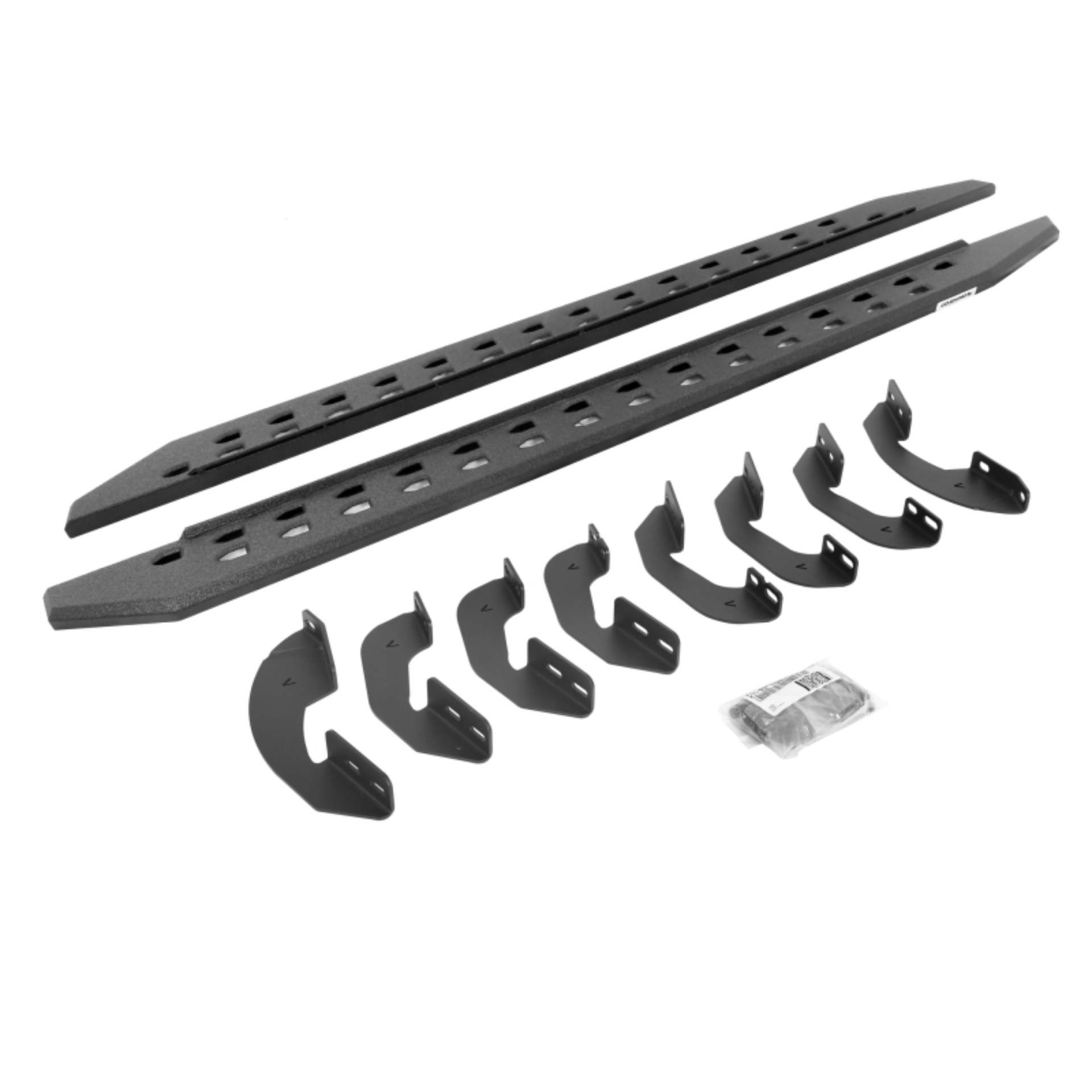 Picture of Go Rhino 07-21 Toyota Tundra DC 4DR RB20 Slim Running Boards Kit (Incl. Brackets) - Bedliner Coating