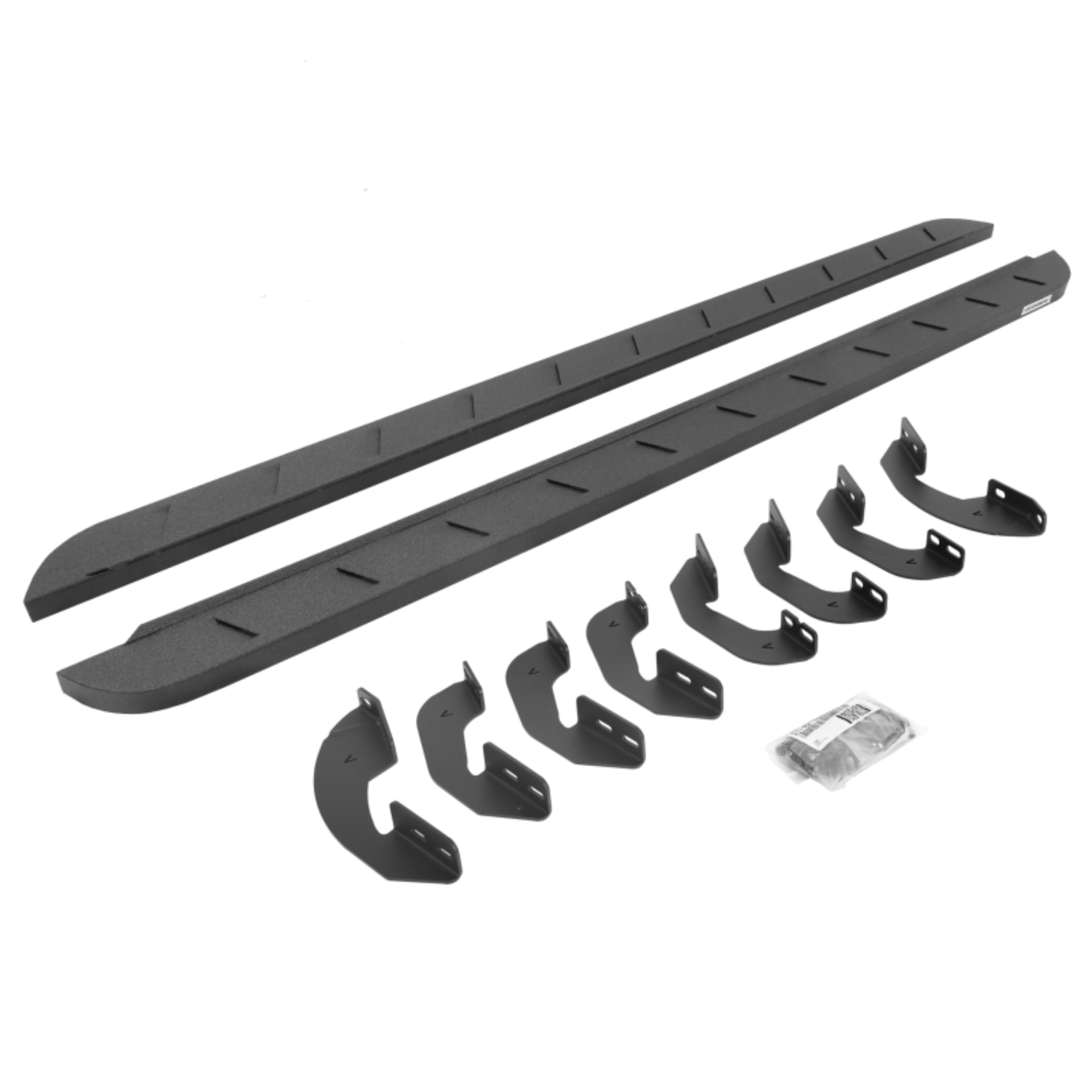 Picture of Go Rhino 07-21 Toyota Tundra DC 4DR RB10 Slim Running Boards Kit (Incl. Brackets) - Bedliner Coating