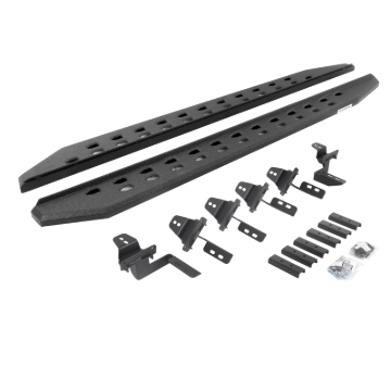 Picture of Go Rhino 07-18 Jeep Wrangler JK 4DR RB20 Slim Running Boards Kit (Incl. Brackets) - Bedliner Coating
