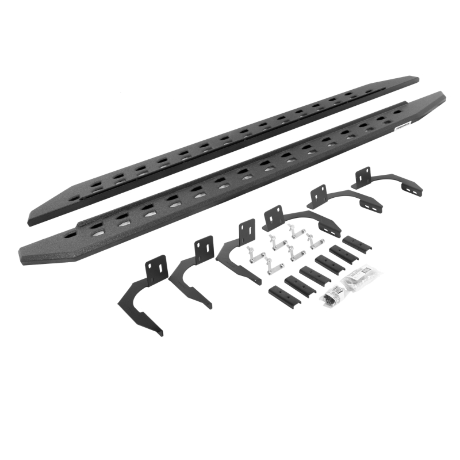 Picture of Go Rhino 10-22 Ram 2500/3500HD Crew Cab 4DR RB20 Slim Running Boards Kit (w/Brackets) - Bedliner Ct