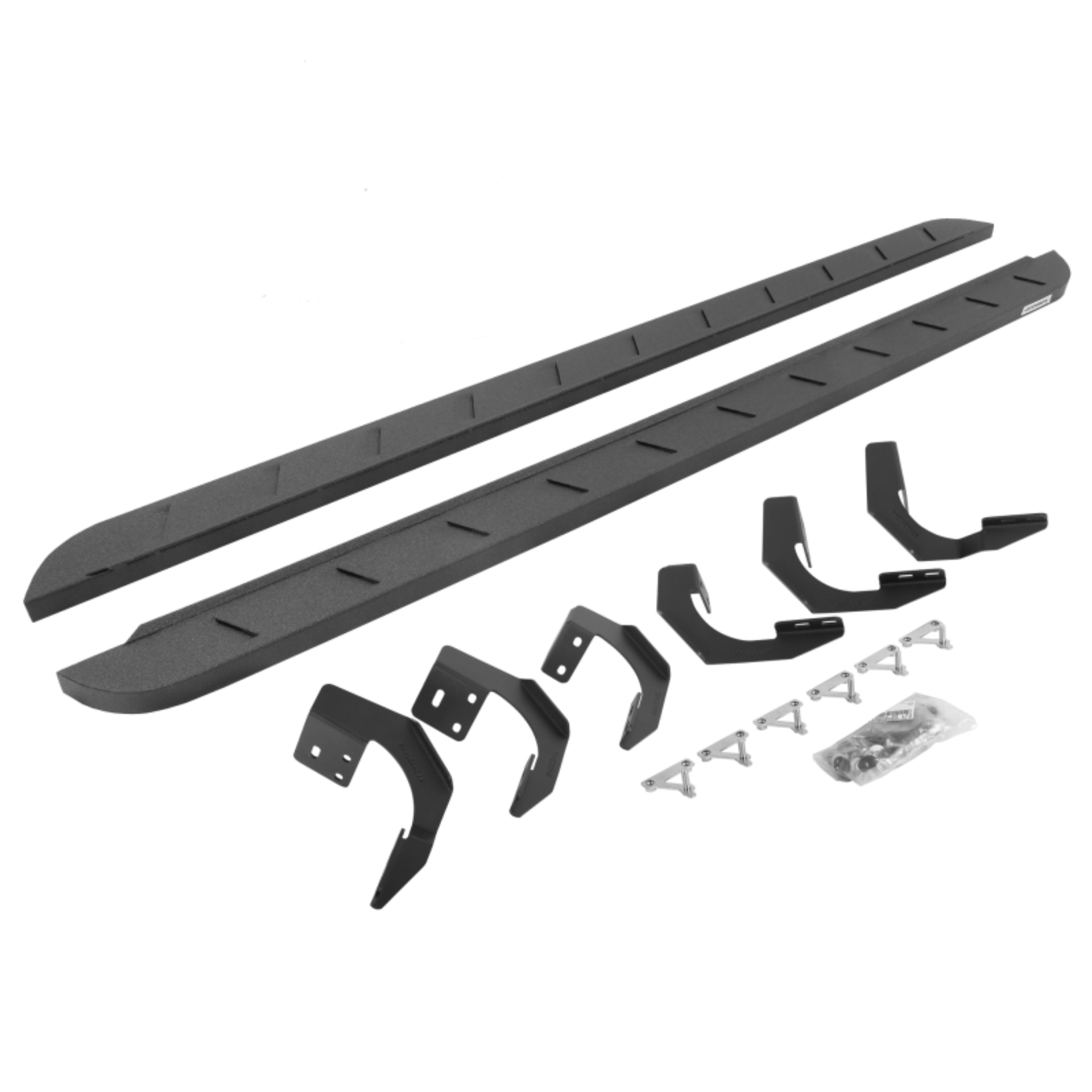 Picture of Go Rhino 15-22 Ram 1500 CC 4DR (Clssc Bdy) RB10 Slim Running Boards Kit (w/Brackets) - Bedliner Coat