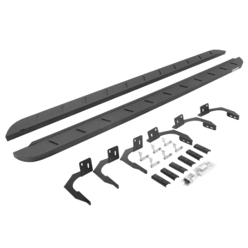 Picture of Go Rhino 10-22 Ram 2500/3500HD Crew Cab 4DR RB10 Slim Running Boards Kit (w/Brackets) - Bedliner Ct