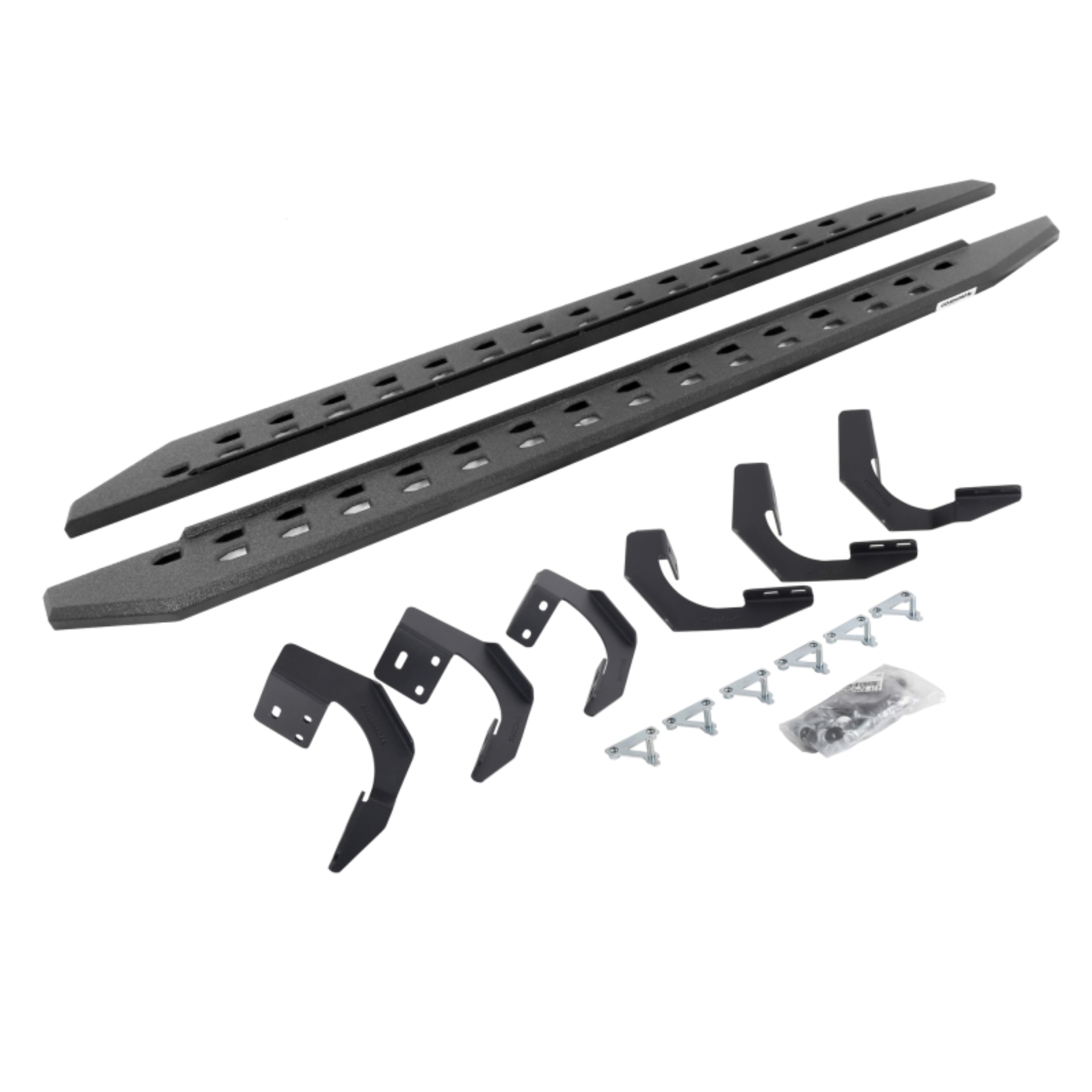 Picture of Go Rhino 15-22 Ram 1500 CC 4DR (Clssc Bdy) RB20 Slim Running Boards Kit (w/Brackets) - Bedliner Coat