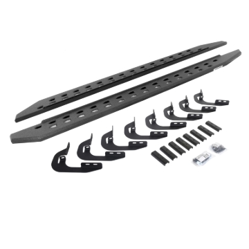 Picture of Go Rhino 15-19 GMC Sierra 2500/3500HD CC 4DR RB20 Slim Running Boards Kit (w/Brackets) - Bedliner Ct